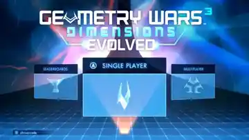 Geometry Wars 3 - Dimensions (USA) (v1.03) (Update) screen shot title